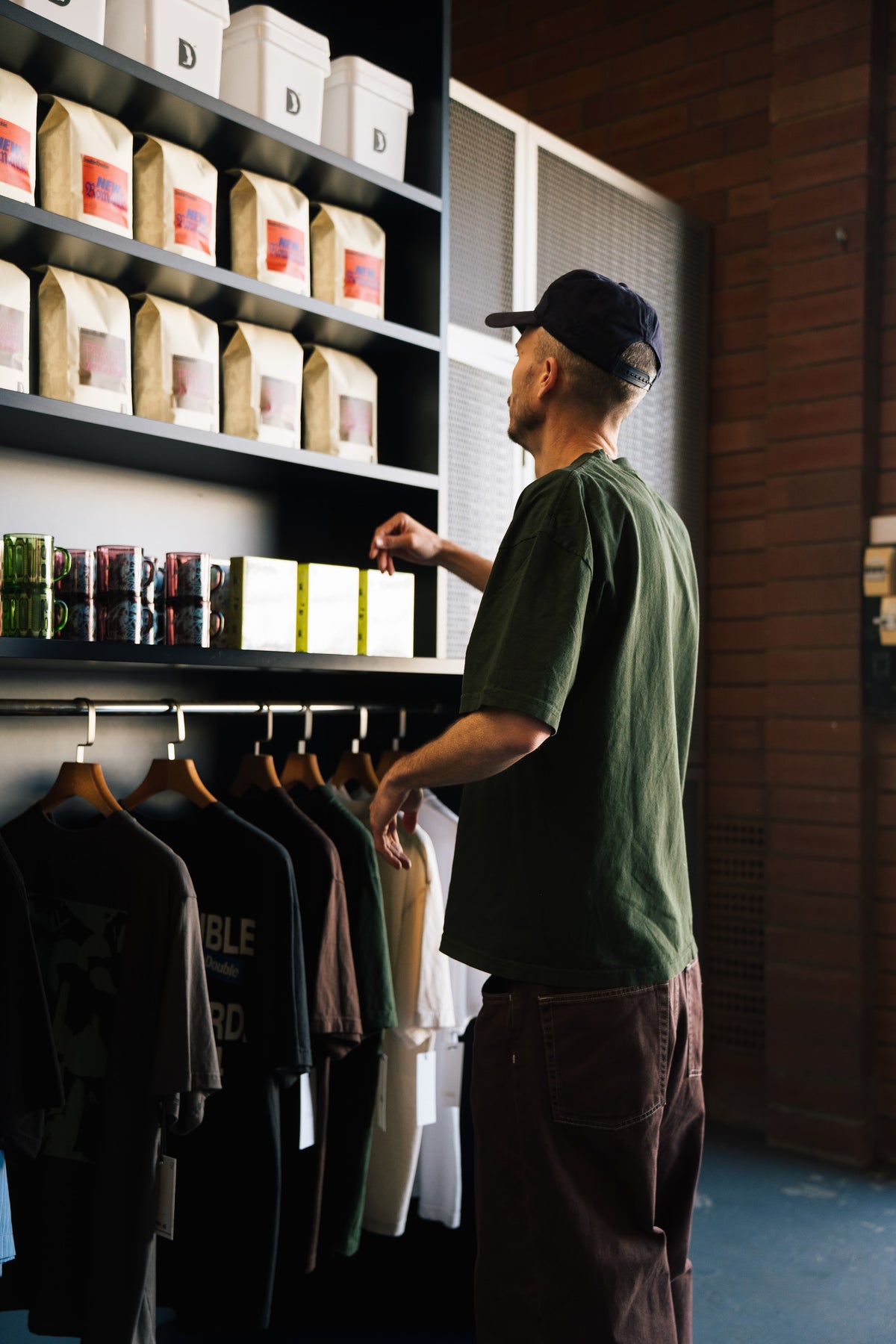 DoubleDouble Perth store - coffee shelves
