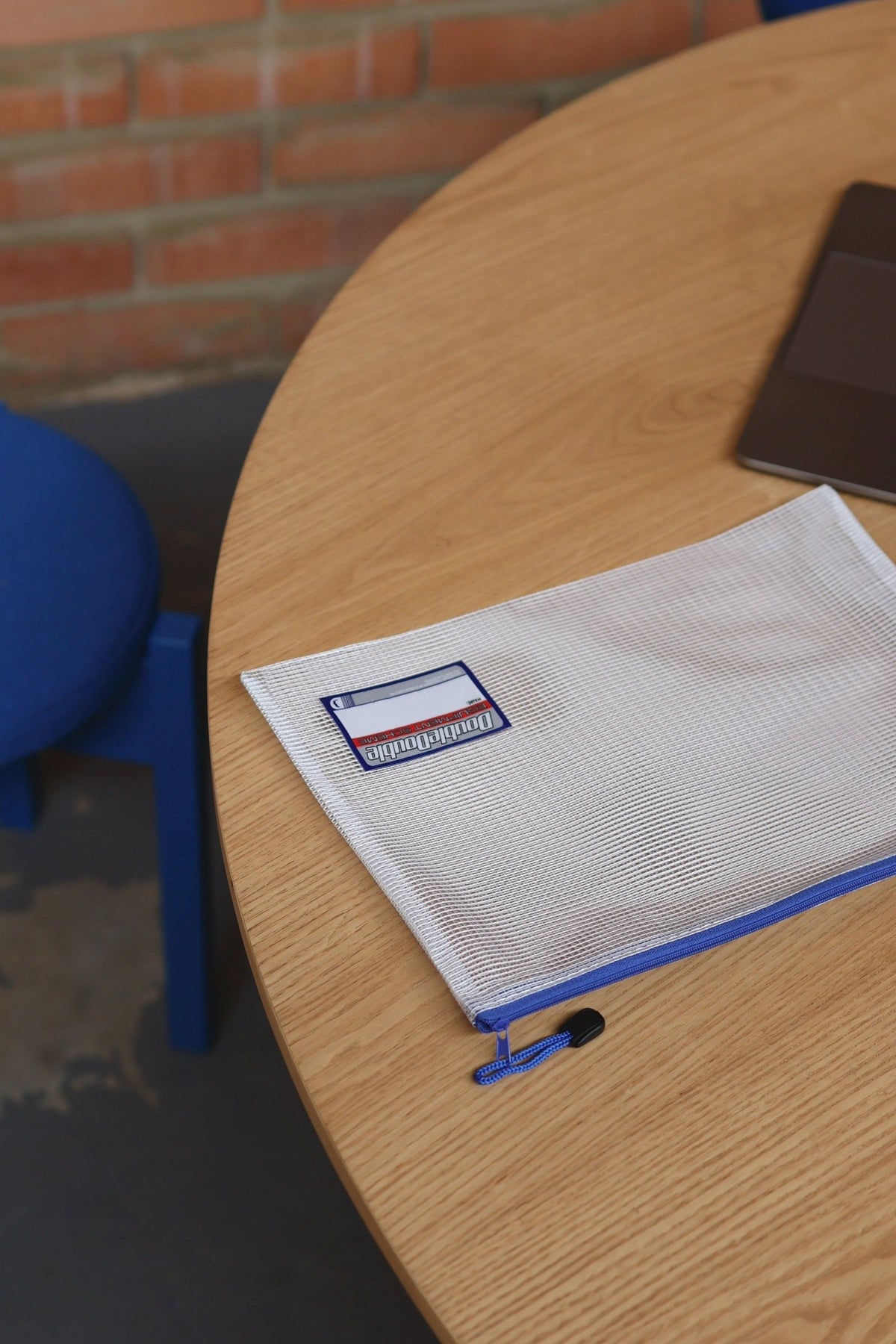 Equipment Sleeve on the roastery bar table